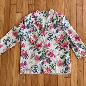 Vintage EHL Cottagecore Linen blend Women's Size 18 Blazer